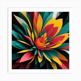 Paper Flower Art Print