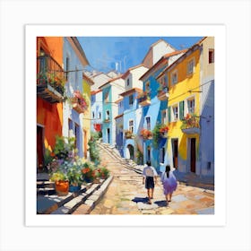 Street In Old San Juan Art Print