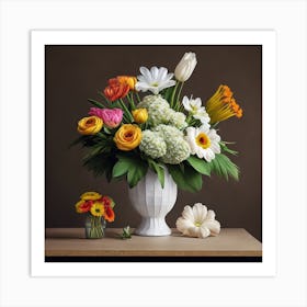 Flowers In A Vase 12 Art Print