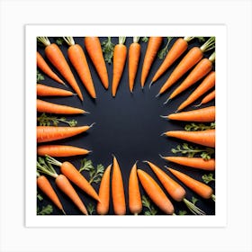 Carrot As A Frame (10) Art Print