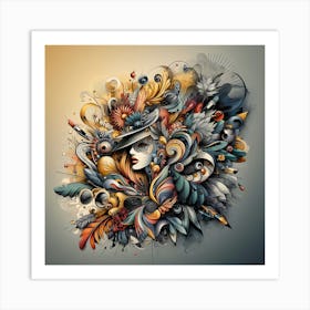 Abstract Painting 21 Art Print