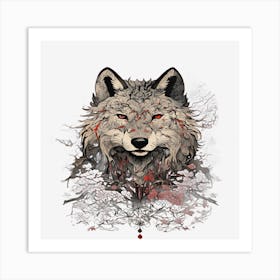 Wolf Mutant wolf Art Print