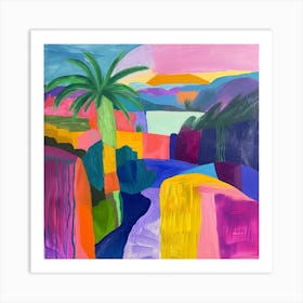 Abstract Travel Collection Colombia 3 Art Print