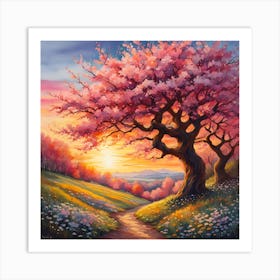 Cherry Blossoms 1 Art Print