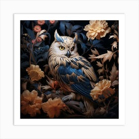 Owl In The Night Art Print