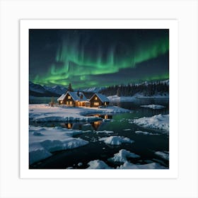 Aurora Borealis Wall Art Decoration Art Print