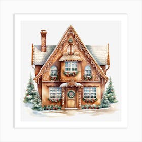 Gingerbread House 10 Art Print