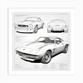 Chevrolet Corvette 2 Art Print