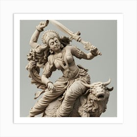 Lord Durga Goddess Art Print