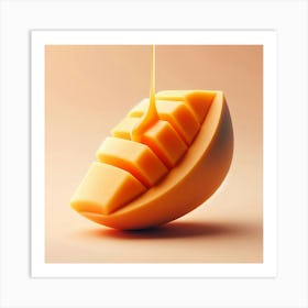 Mango Juice Pouring Art Print