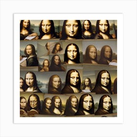 Mona Lisa 3 Art Print