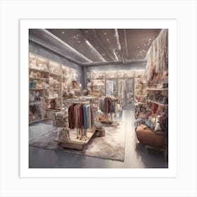 Fashion Store Stock Videos & Royalty-Free Footage Art Print