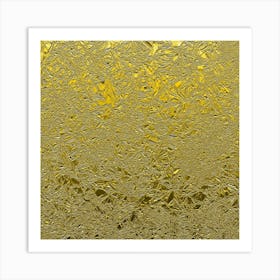 Gold Aluminum Foil Art Print