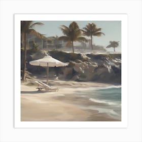 Silent Beach Art Print