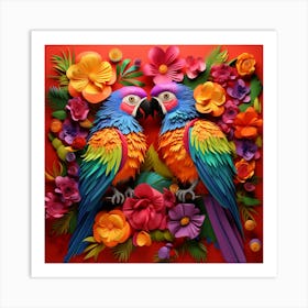 Parrots Art Print