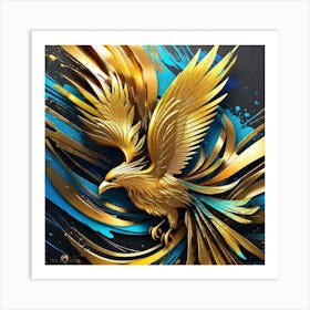 Golden Phoenix 7 Art Print