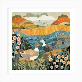 Bird In Nature Duck 2 Art Print