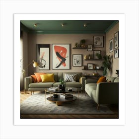 He Designed A Modern Living Room For Me That Kee Art Print