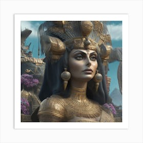 Leonardo Select Ancient Egyptian Style 3dhd Sophia Loren Actre 0 Art Print