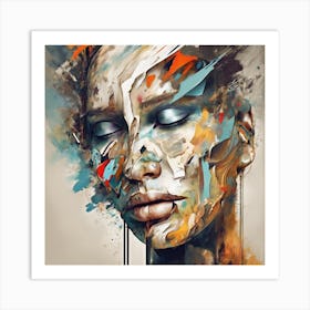 Abstract Face Two Art Print 1 Art Print