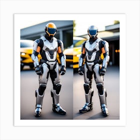 Building A Strong Futuristic Suit Like The One In The Image Requires A Significant Amount Of Expertise, Resources, And Time 16 Art Print