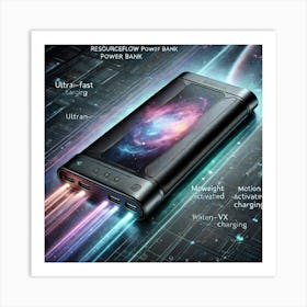 A Futuristic Power Bank Called The Resourceflow Po Art Print