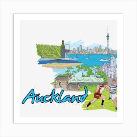 Auckland Art Print