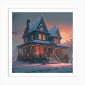 Christmas House 126 Art Print