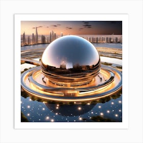 Futuristic City 169 Art Print