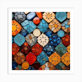 Mosaic Tile Background 4 Art Print