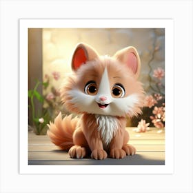 Cute Kitten 9 Art Print