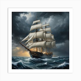 moody seas 3 Art Print