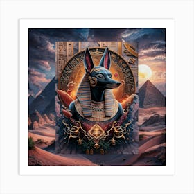 Egyptian king set Art Print