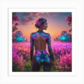 Flower Field Art Print