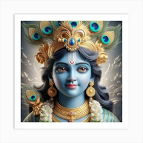 Lord Krishna 4 Art Print