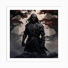 Shadow Of The Samurai Art Print