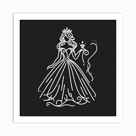 Princess In A Dress Art Print