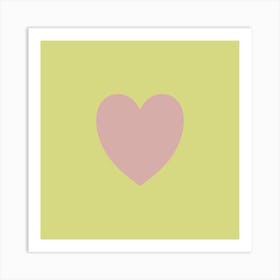 Pink Heart Art Print