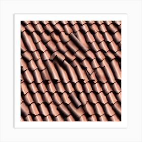 Tiled Roof 2 Art Print