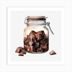 Chocolate In A Jar Art Print