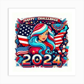 Happy Challenge 2024 Art Print