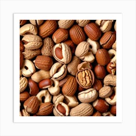 Close Up Of Nuts 5 Art Print