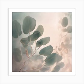 An Eucalyptus Leaf Abstract Art Art Print