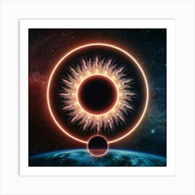 Sun And The Earth Art Print