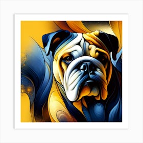 English Bulldog 01 Art Print