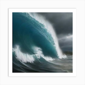 Big Wave Breaking Art Print