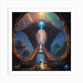 Bridge To The Future Art Print