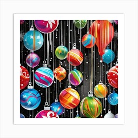 Christmas Ornaments 57 Art Print