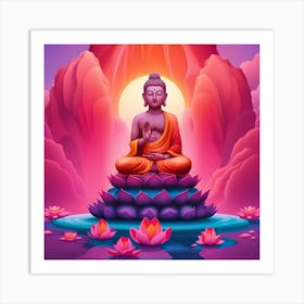 Buddha In Meditation Art Print