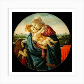 Sandro Botticelli 1445 1510 Virgin And Child With Saint John The Baptist 1490 Art Print